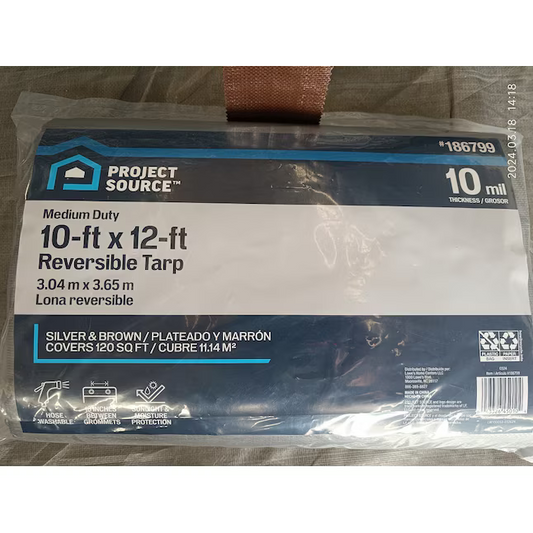 Blue Hawk 10ft x 12ft Tarp #0186799 10MIL