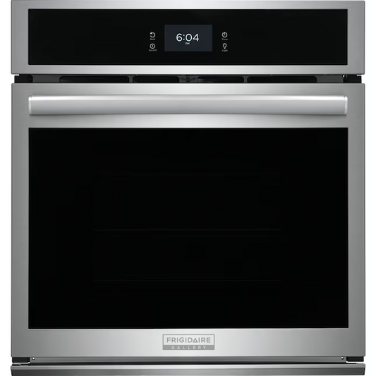 Frigidaire Gallery 27-in Single Electric Wall Oven with Air Fry True Convection and Self-cleaning (Fingerprint Resistant Stainless Steel) - CLEARANCED