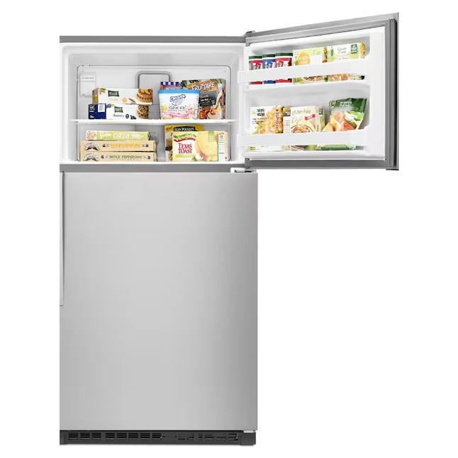 Whirlpool 20.5-cu ft Top-Freezer Refrigerator (Fingerprint Resistant Stainless Steel)