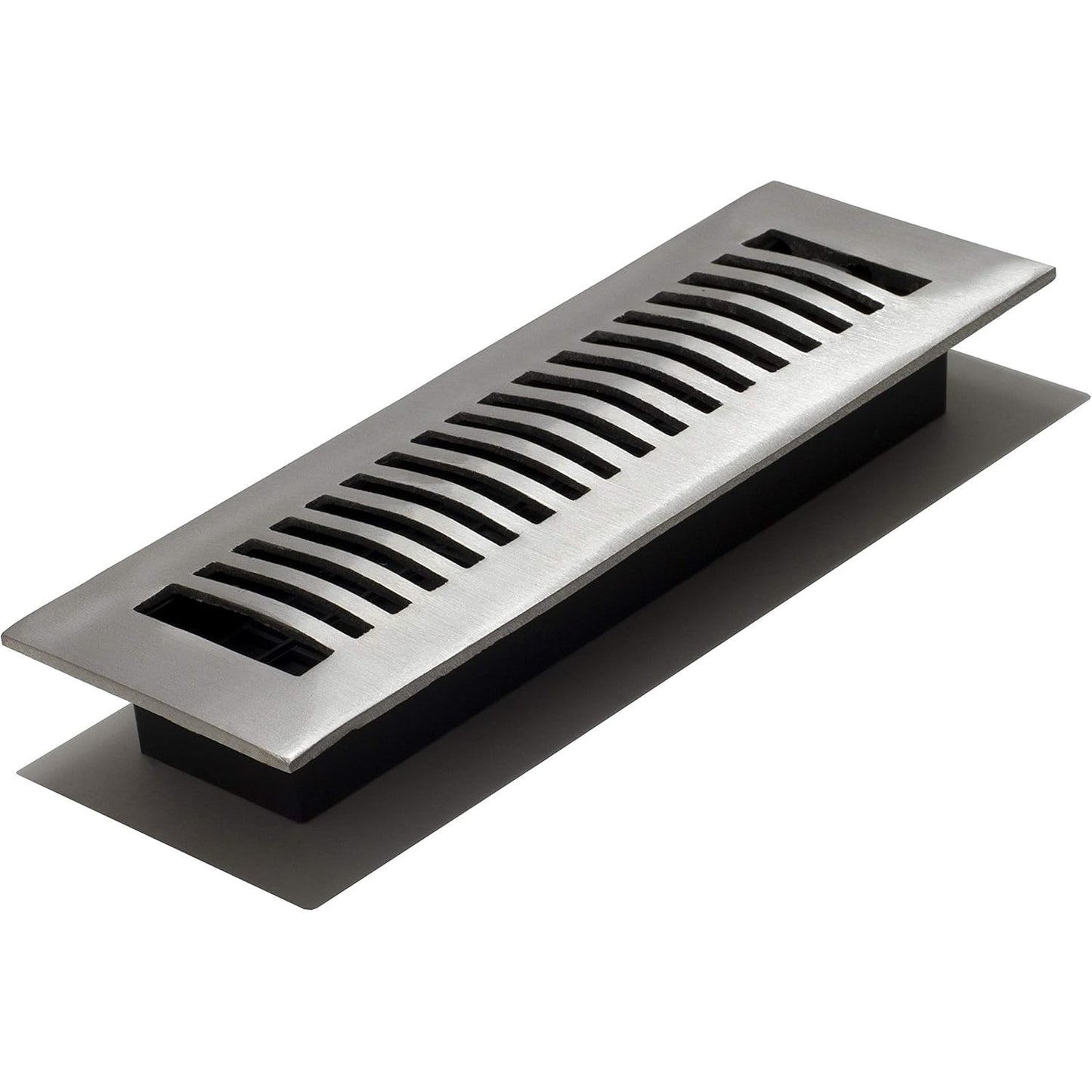 Decor Grates Floor Register Nickel LA210-NKL 2”x10”