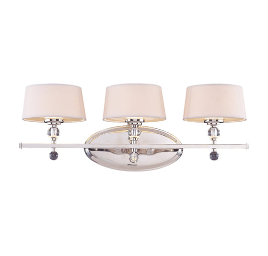 8-1041-3-109 MURREN 3 LIGHT BATH BAR, Retail: $277.50, Whole Sale: $185.00, FINAL PRICE: $65.00 + TAX, LOC: C-5