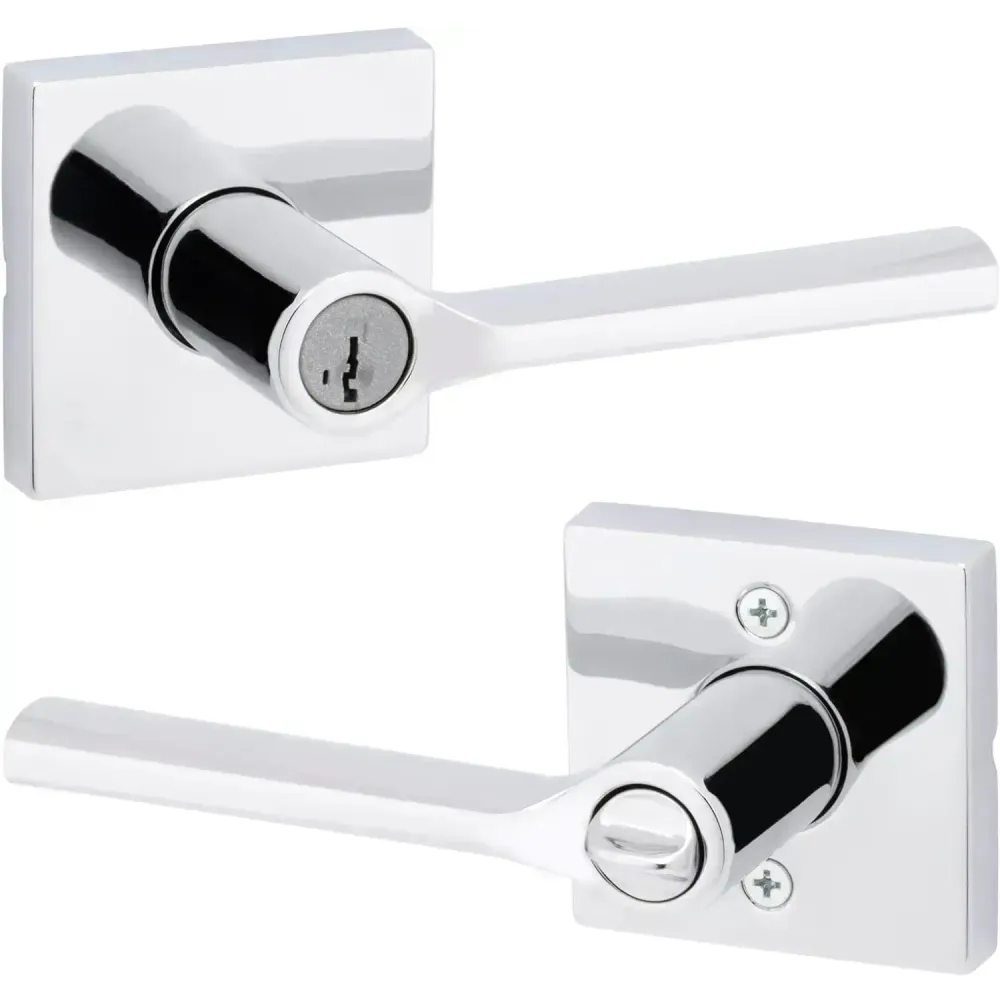 Kwikset 97402-834 - 740LSL SQT 26 SMT 6AL Lisbon Keyed Entry Square Rose SmartKey in Polished Chrome Retail:$ 47.98 SPECIAL!