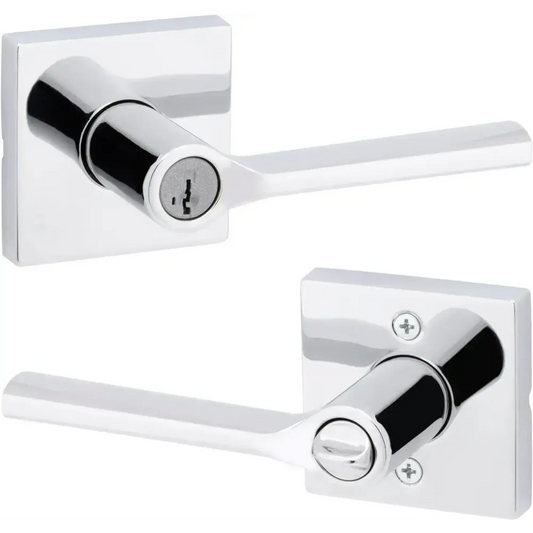 Kwikset 97402-834 - 740LSL SQT 26 SMT 6AL Lisbon Keyed Entry Square Rose SmartKey in Polished Chrome Retail:$ 47.98 SPECIAL!