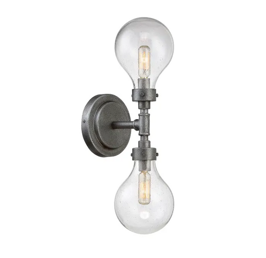 9-6072-2-90 DANSK 2LT SCONCE MSRP:$158.00 WHOLESALE:$79.00 (Rug-4) Final:$28.00- CLEARANCE!