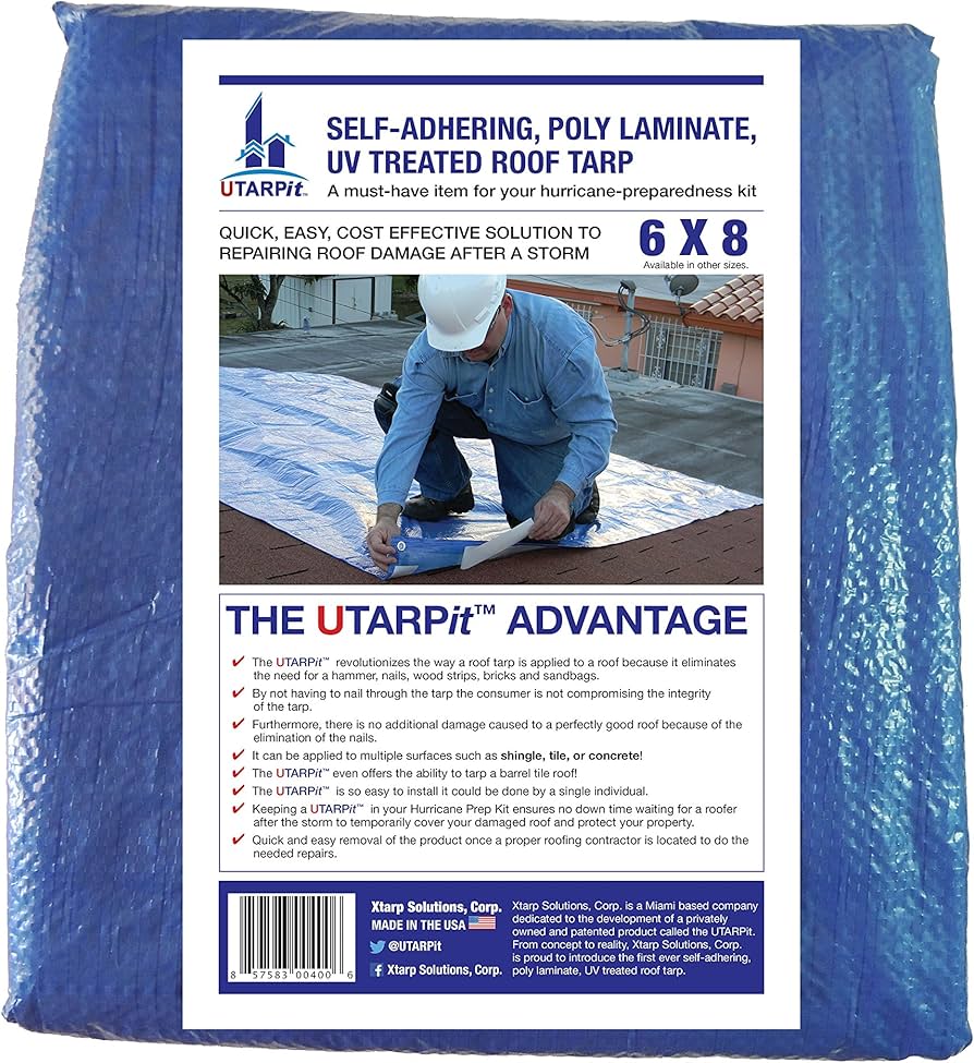 UTARPit Tarps & Covers 6 ft. x 8 ft. Blue MSRP: $32.98 Special