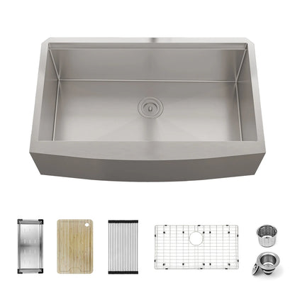 KSS0004S-OL Duko Sink 33-IN Farmhouse Single Bowl (With Accessories)