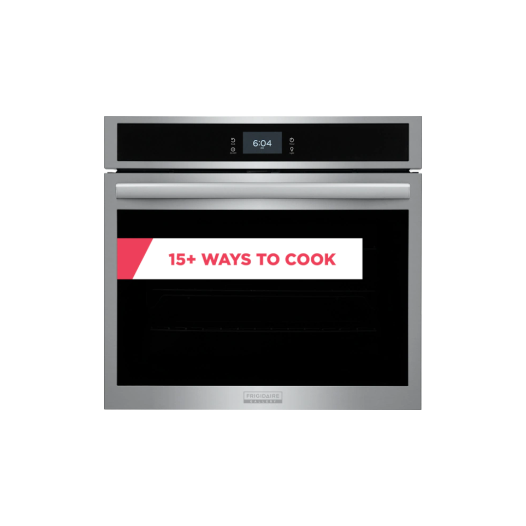 Frigidaire - Gallery 30" Built-in Single Electric Wall Oven with Total Convection - Stainless steel. GCWS3067AF