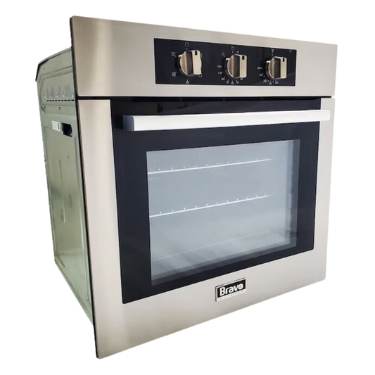 BRAVO KITCHEN 24-in Single Electric Wall Oven True Convection (Stainless Steel)