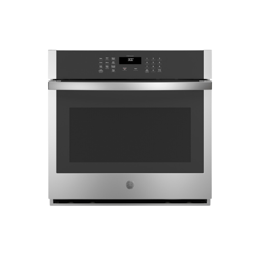 GE® 30" Smart Built-In Self-Clean Single Wall Oven with Never-Scrub Racks JTS3000SNSS