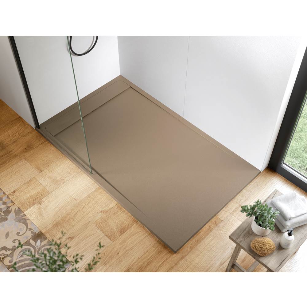 Acquabella St Duo Beton 60x30 Shower Tray in Latte, 53024686 DUBE6030MBN, Retail: $700.00, Final Price: $299.99 + Tax