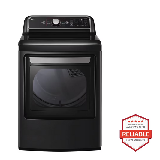 LG 7.3 cu. ft. Smart Rear Control Electric Energy Star Dryer with Sensor Dry & Steam Technology