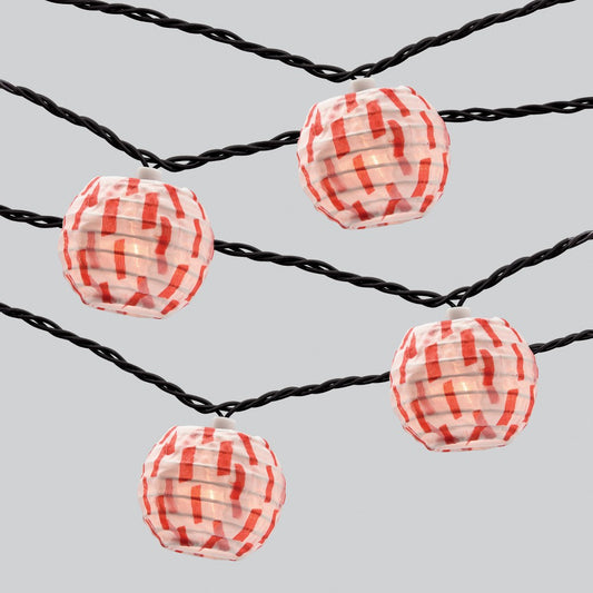 Opalhouse - Lantern Outdoor String Lights Red/White - MSRP: $19.99, CLEAERANCE: $1.99 + Tax