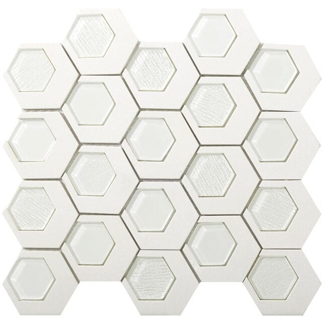 Garnet Catalyst Hexagon Natural Stone Mosaic Emser Tile W05CATAGA1314MO, 10pc, 11.92sf- 53 pieces  ( Per PC Count )