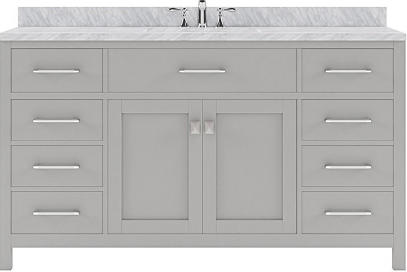 Virtu Vanity 60"  Cashmere Grey MS-2060-WMSQ-CG