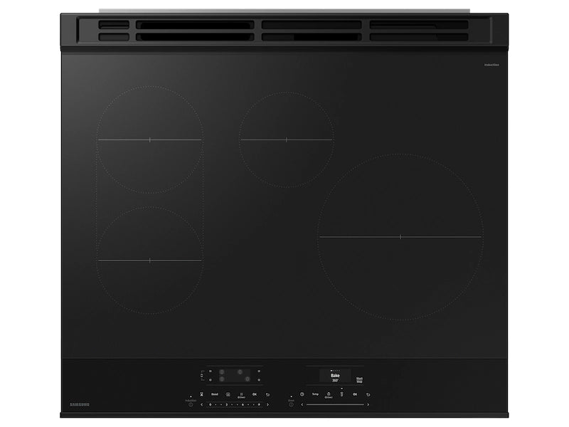 Samsung - Bespoke 6.3 Cu. Ft. Slide-In Electric Induction Range with Ambient Edge Lighting - White Glass NSI6DB950012AA MSRP: $2,635.96, - FINAL PRICE: $1,299.99 + TAX