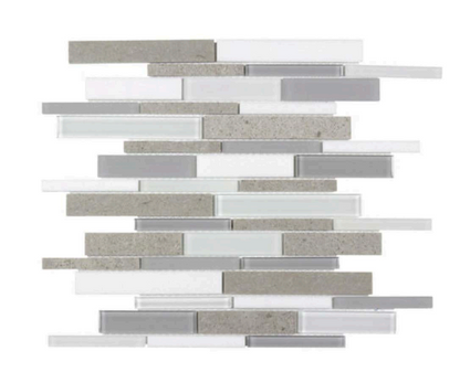 Linear White Cinderella Gray Glossy Thassos, ANTHCYTR SF160056 MTO0126, 12pcs, MSRP:$14.98/pc, Final:6.99/pc - CLEARANCE: $4.99/pc, Loc: MT3-E