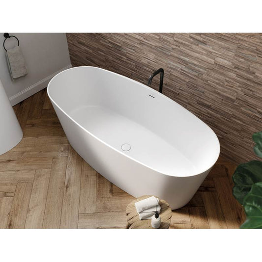 Acquabella Vars Center Drain 65x29 Freestanding Bathtub in Gloss White, VB6529GW, Retail: $10,000.00,  FINAL PRICE: $1,499.99 + TAX