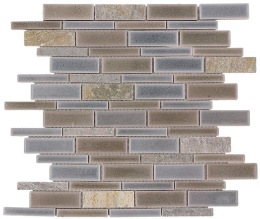 River Bank Glazed Porcelain Slate Mosaic HI010BRBL1214 630849 / SF160003 Retail: $ 10.98 Clearance! - Per PC