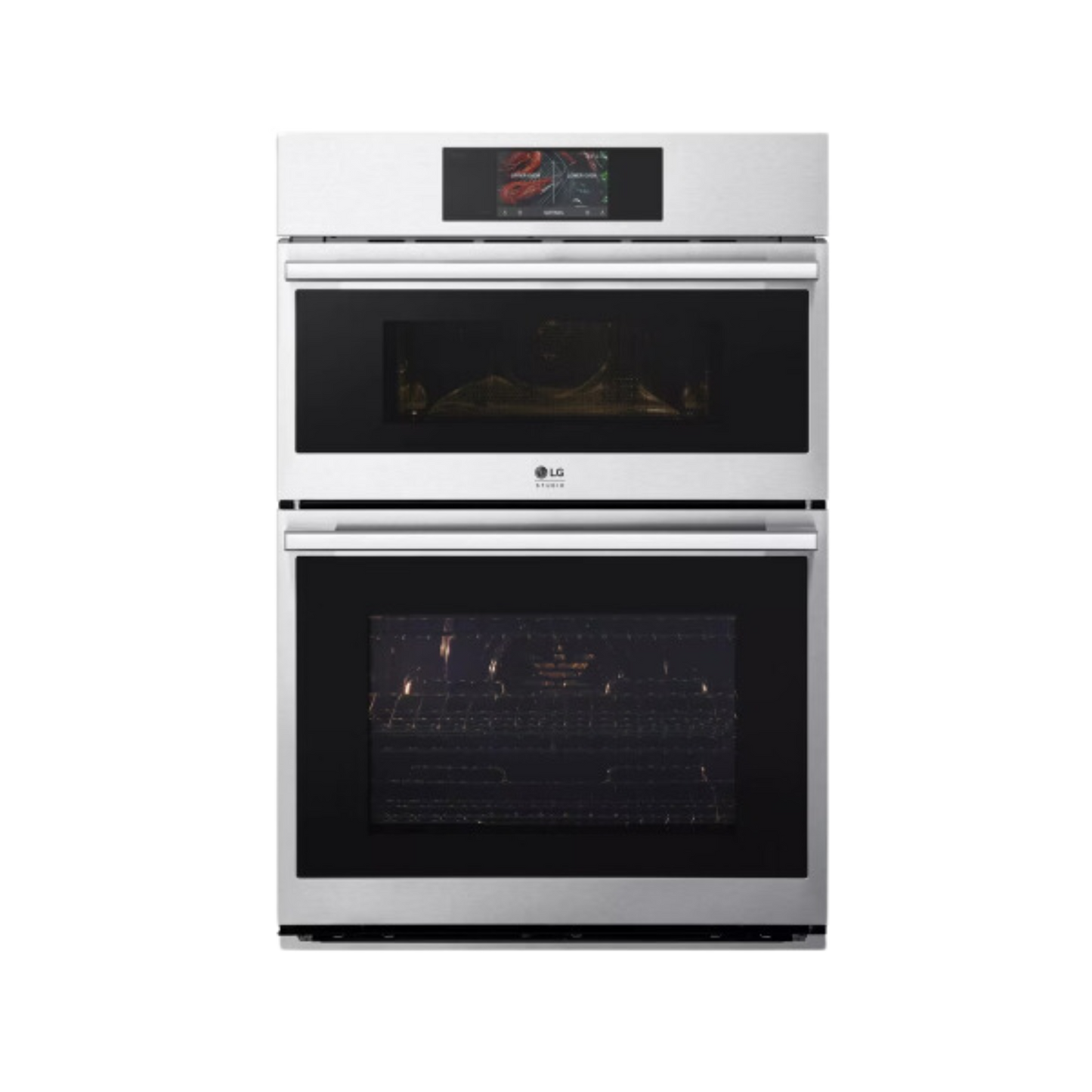 LG STUDIO 1.7/4.7 cu. ft. Combination Double Wall Oven with Air Fry WCES6428F