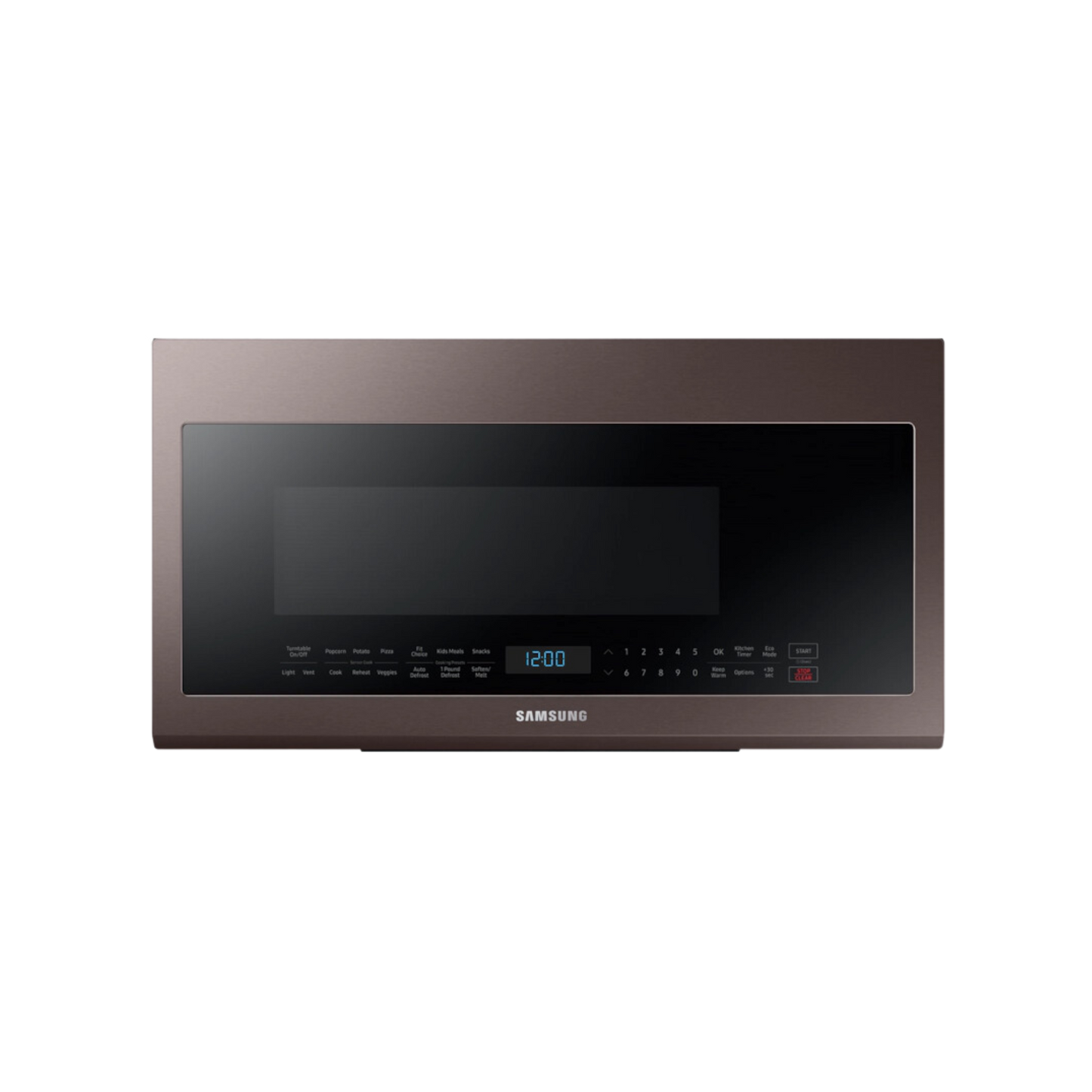 Samsung Bespoke Over-the-Range Microwave 2.1 cu. ft. with Sensor Cooking in Fingerprint Resistant Tuscan Stainless Steel ME21R706BAT