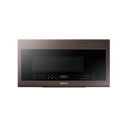 Samsung Bespoke Over-the-Range Microwave 2.1 cu. ft. with Sensor Cooking in Fingerprint Resistant Tuscan Stainless Steel ME21R706BAT