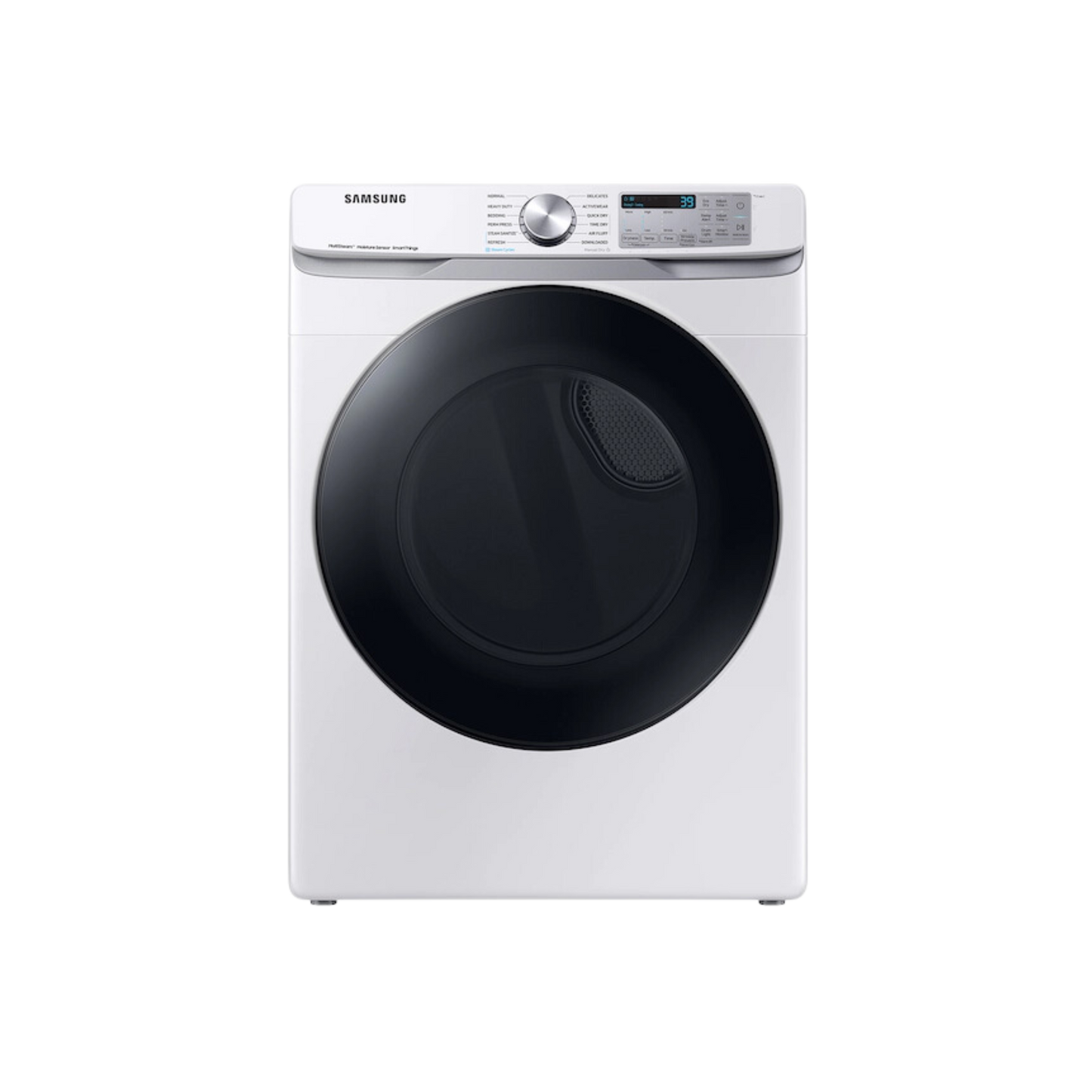 Samsung 7.5 cu. ft. Smart Electric Dryer with Steam Sanitize+ in White DVE45B6300W/A3