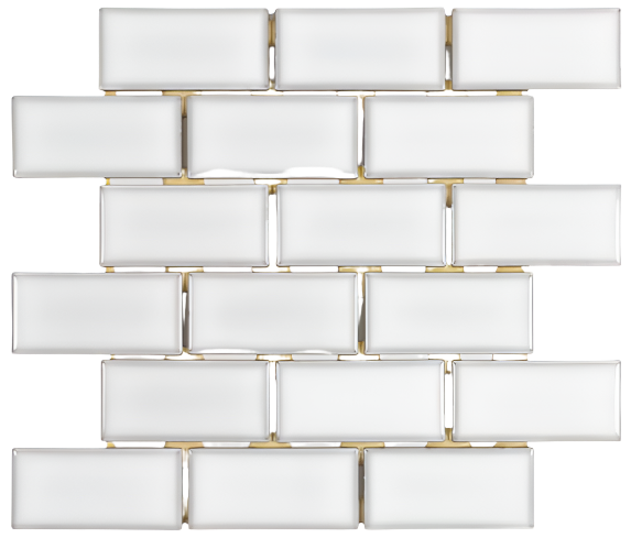 Vintage White Boutique Subway Brick Porcelain Mosaic, LW2003004 2412359 / SF210192, 11pcs, 10.65sf, Retail: $6.98, Clearanced: $3.99 + Tax, Loc: MT2-B