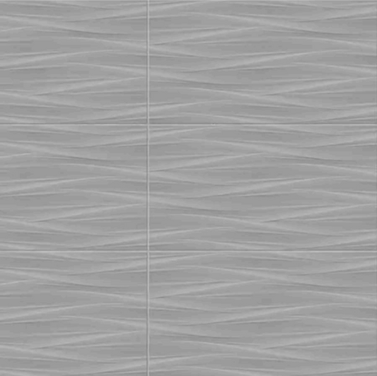 **Per Box ** Nuvola Gray 3D 12x22 by Corso Italia 11mm Ceramic, 43lbs, 7pc, 12.83sf, Retail:$4.86/sf - Special $ 10.86/pc