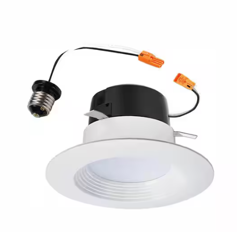 Halo LT 60-Watt Equivalent White Dimmable LED Recessed Retrofit Downlight 3000K, (Fits Housing Diameter: 4-in) 80083746163, Final: $7.49, CLEARANCE: $1.99 + Tax