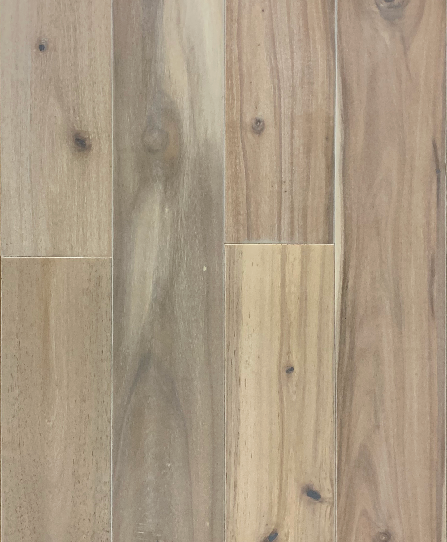 ** ON ORDER ** Asian Walnut Solid Acacia Hardwood 3/4-in 4 3/4, 62lbs, 27.59sf FINAL PRICE: $4.49/sf, CLEARANCED: $3.99/sf