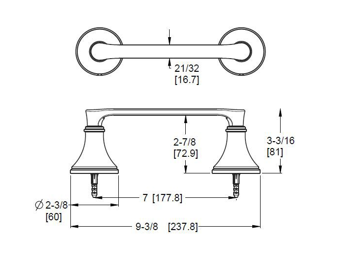 Pfister Woodbury Bath Toilet Paper Holder Accessory Spot Defense Brushed Nickel, BPH-WDGS Retail:$42.00, Loc: B-8, FINAL PRICE