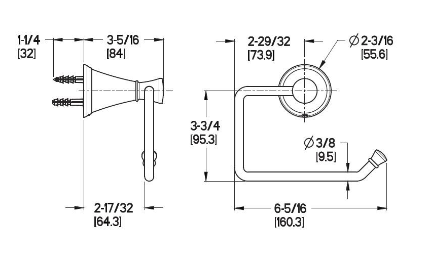 Pfister BPH-WFKK - Winfield Bath Toilet Paper Holder Accessory Brushed Nickel,  Retail: $42.00, Loc: A7, FINAL PRICE