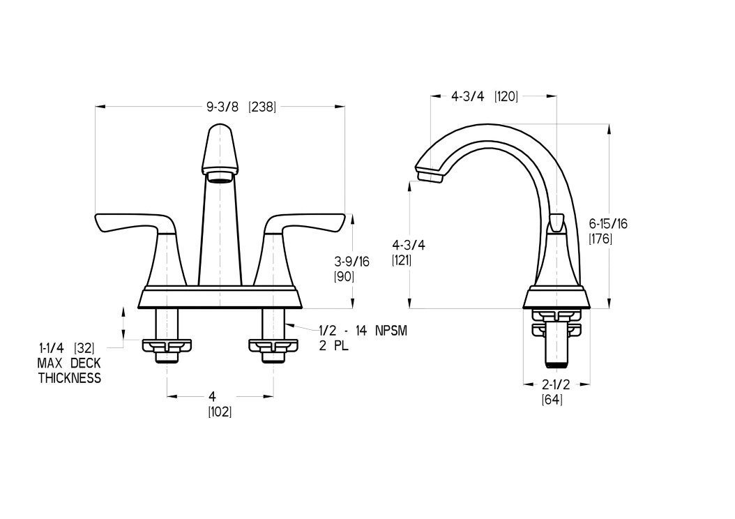 Pfister Selia 2-Handle 4" Centerset Bathroom Faucet in Tuscan Bronze, LF-048-SLYY, Loc: B-4, MSRP: $237.00