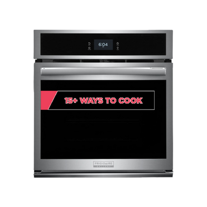 Frigidaire Gallery 27 in. Single Electric Built-In Wall Oven with Total Convection in Smudge-Proof Stainless Steel GCWS2767AF