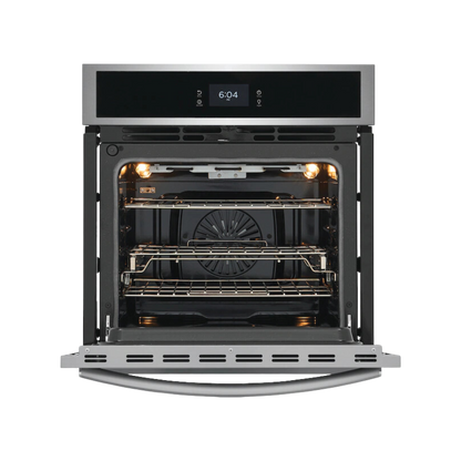 Frigidaire Gallery 27 in. Single Electric Built-In Wall Oven with Total Convection in Smudge-Proof Stainless Steel GCWS2767AF