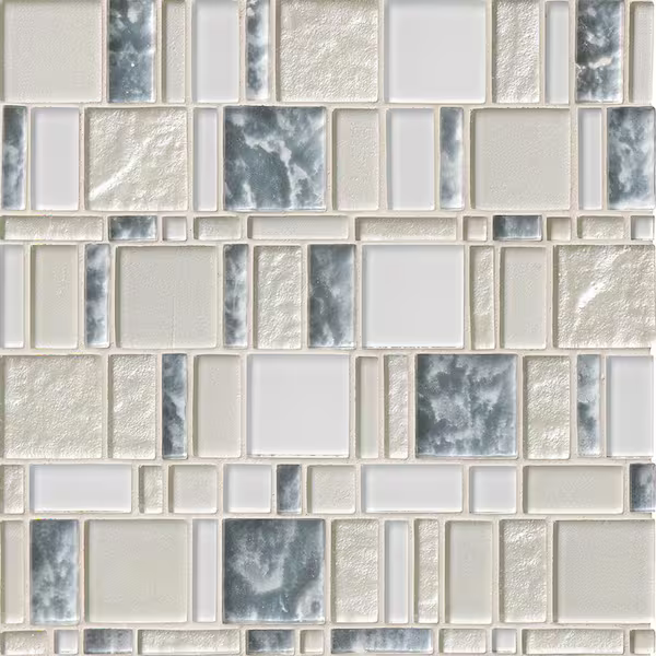 **PER PCS** Chantilly Stax 12x12 Glass, GLS-CHASTA8MM, Mosaic MSI, 10pcs, Retail:$ - FINAL:$4.99 + Tax, Loc: MT5-C