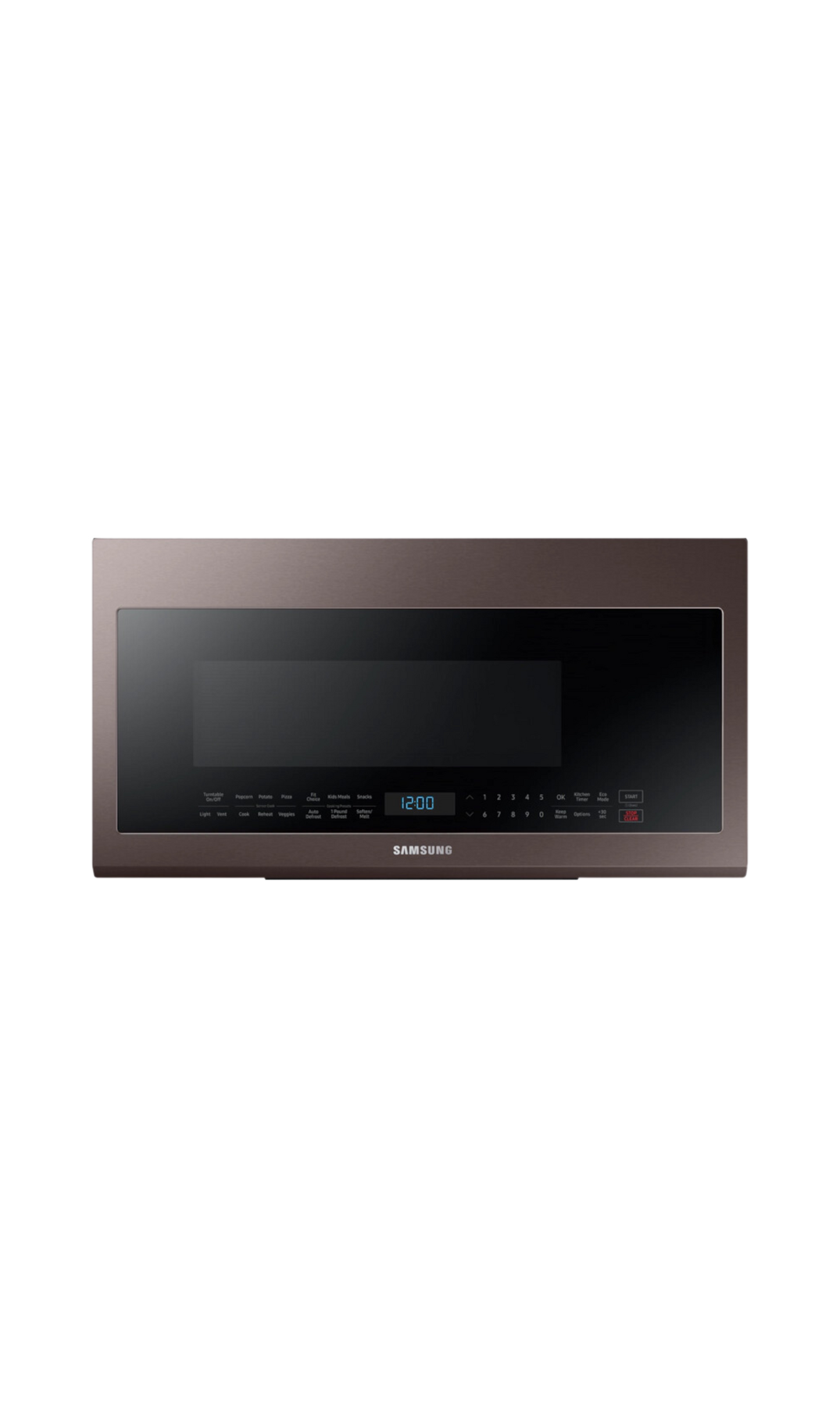 Samsung Bespoke Over-the-Range Microwave 2.1 cu. ft. with Sensor Cooking in Fingerprint Resistant Tuscan Stainless Steel ME21R706BAT