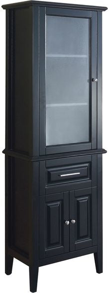 Virtu USA MDC-5324-SIDECAB-ES Walton 24 Inch Linen Cabinet, Espresso