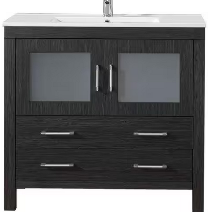 Virtu Vanity 36" Zebra Grey: KS-70036-C-ZG Final:$635.99 CLEARANCED: $399.99