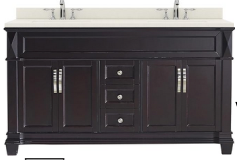 Virtu Vanity 60" Espresso : MD-2660-DWQSQ-ES