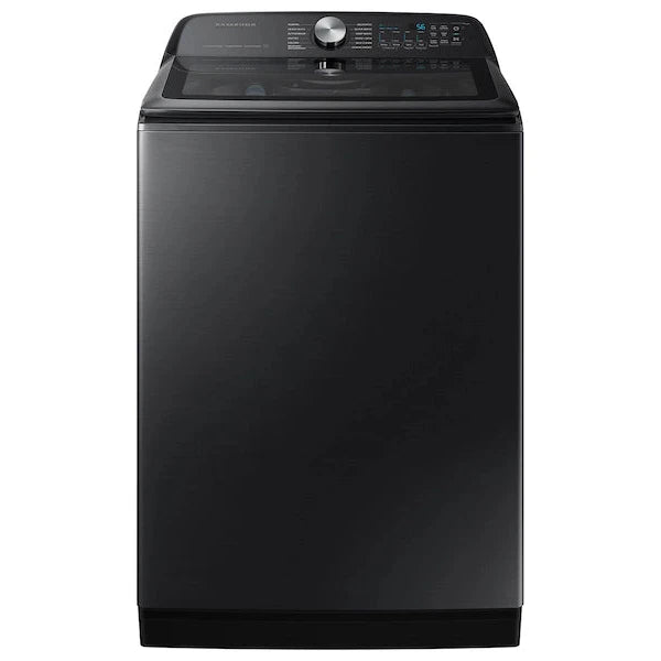 Samsung - 5.2 cu. ft. Large Capacity Smart Top Load Washer with Super Speed Wash in Brushed Black, WA52DG5500AV/US MSRP: $1049.00 FINAL PRICE: $549.99 + TAX