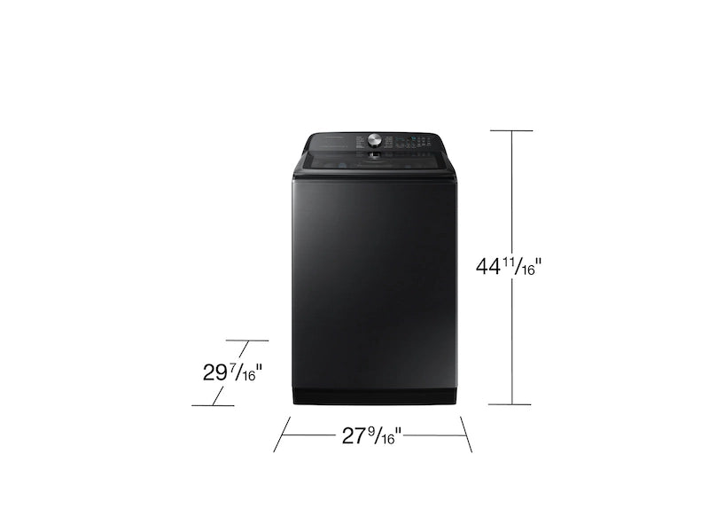 Samsung - 5.2 cu. ft. Large Capacity Smart Top Load Washer with Super Speed Wash in Brushed Black, WA52DG5500AV/US MSRP: $1049.00 FINAL PRICE: $549.99 + TAX