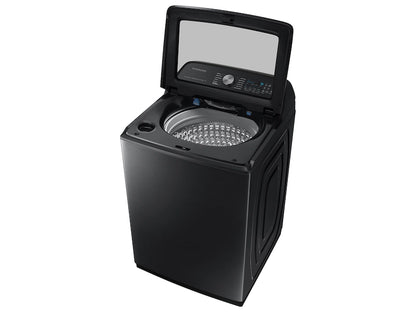 Samsung - 5.2 cu. ft. Large Capacity Smart Top Load Washer with Super Speed Wash in Brushed Black, WA52DG5500AV/US MSRP: $1049.00 FINAL PRICE: $549.99 + TAX