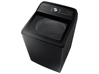 Samsung - 5.2 cu. ft. Large Capacity Smart Top Load Washer with Super Speed Wash in Brushed Black, WA52DG5500AV/US MSRP: $1049.00 FINAL PRICE: $549.99 + TAX