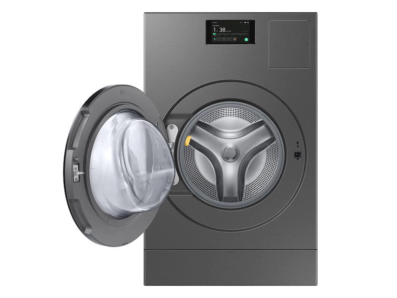 Samsung - Bespoke AI Laundry Combo 5.3 Cu. Ft. All-in-One Washer with Super Speed and Ventless Heat Pump Electric Dryer - Dark Steel, WD53DBA900HZA1 [FB164], MSRP: $3,338.96, FINAL PRICE: $1,599.99 + TAX