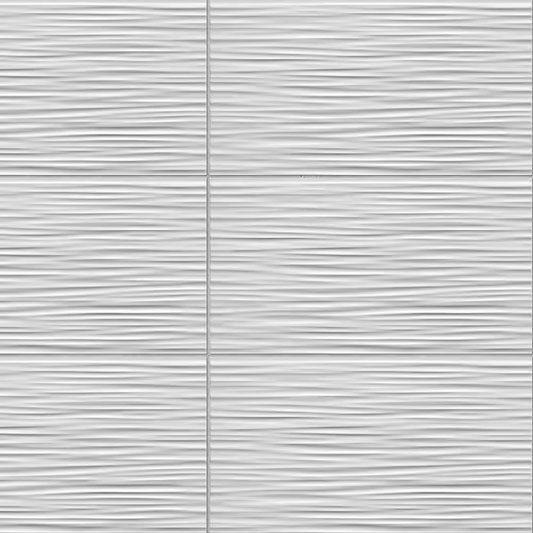 Aqua White 3D 12x22 9UAW by Corso Italia 11mm Ceramic, MT8-F, 43lbs, 7pc, 12.83sf, Retail:$4.67/sf - Special $ 10.56/pc