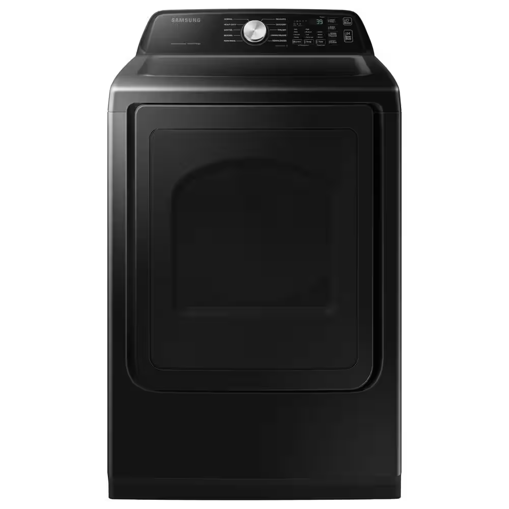 Samsung 7.4 cu. ft. Smart Electric Dryer with Sensor Dry in Brushed Black DVE47CG3500VA3, MSRP: $999.00, Final: $599.99, -CLEARANCE: