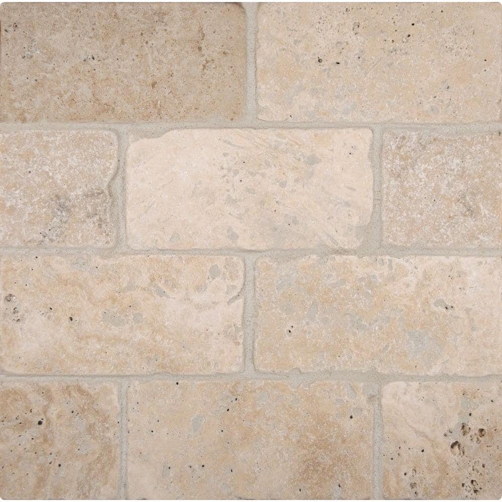 **PER PIECE** Bologna Chiaro 3x6 - Travertine by MSI, THDW3-T-CH3X6T, 8pc/bx, Retail:$4.68/bx, CLEARANCE 2.99/pc, Loc: MT4-A