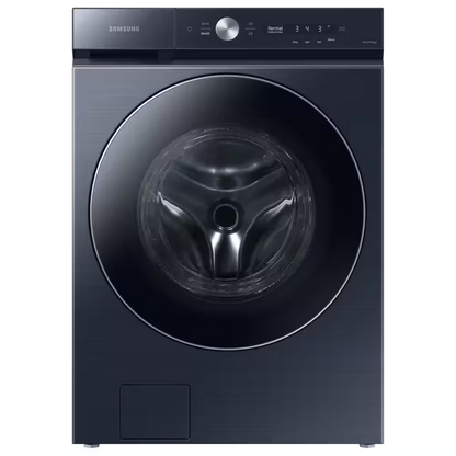 Samsung Bespoke 5.3-cu ft High Efficiency Stackable Steam Cycle Smart Front-Load Washer (Brushed Navy) ENERGY STAR, WF53BB8900AD/US