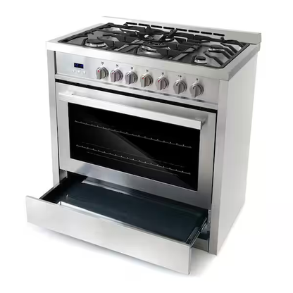 COSMO Gas Range 36in Dual Fuel, F965NF *HD2403, MSRP: $2678.99, Final Price: $1499.99 + Tax